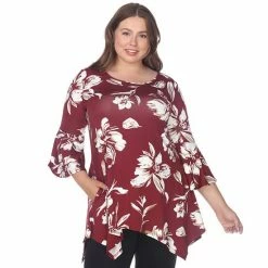White Mark Plus Size Blanche Tunic Top Navy -White Mark Sales unnamed file 52