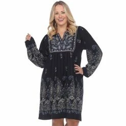 Plus Size White Mark Embroidered Sweater Dress Purple 17 Plus Size White Mark Embroidered Sweater Dress Purple -White Mark Sales unnamed file 565