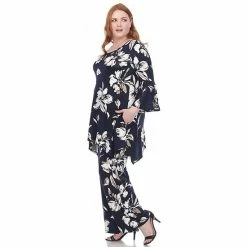 Plus Size White Mark Floral Bell Sleeve Tunic And Pant Set Red 13 Plus Size White Mark Floral Bell Sleeve Tunic And Pant Set Red -White Mark Sales unnamed file 601