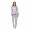 Women's White Mark 2-piece Long Sleeve Pajama Top & Pajama Pants Set Blue 1 Women's White Mark 2-piece Long Sleeve Pajama Top & Pajama Pants Set Blue -White Mark Sales unnamed file 608