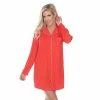 Women's White Mark Long Sleeve Nightgown Red -White Mark Sales unnamed file 697