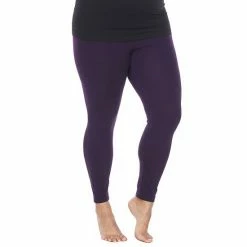 Plus Size White Mark Solid Leggings -White Mark Sales unnamed file 717