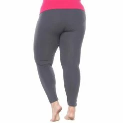 Plus Size White Mark Solid Leggings -White Mark Sales unnamed file 718