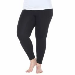 Plus Size White Mark Solid Leggings -White Mark Sales unnamed file 723