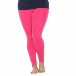 Plus Size White Mark Solid Leggings -White Mark Sales unnamed file 727