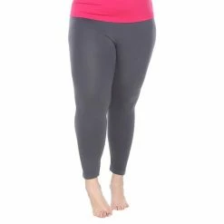 Plus Size White Mark Solid Leggings -White Mark Sales unnamed file 728