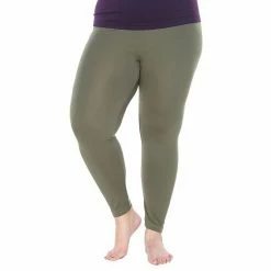 Plus Size White Mark Solid Leggings -White Mark Sales unnamed file 730