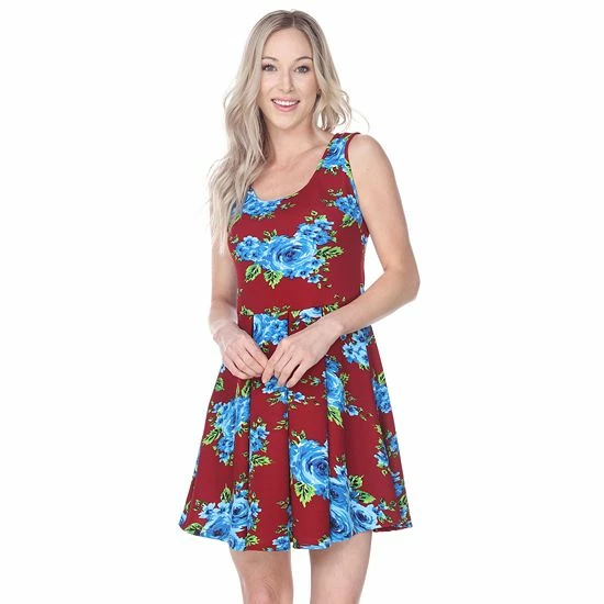 Women's White Mark Fit & Flare Mini Dress Black 3 Women's White Mark Fit & Flare Mini Dress Black