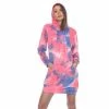 Women's White Mark Tie-Dye Hoodie Sweatshirt Dress Pink -White Mark Sales unnamed file 785