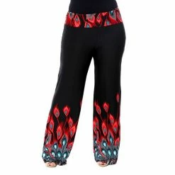 Plus Size White Mark Solid Palazzo Pants Black White Paisley -White Mark Sales unnamed file 806