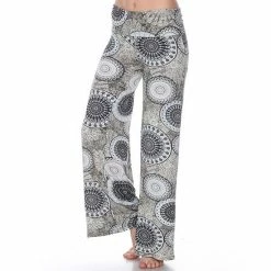 Women's White Mark Palazzo Pants Black