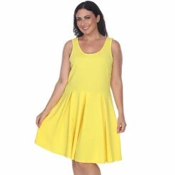 Plus Size White Mark Pleated Fit & Flare Dress 23 Plus Size White Mark Pleated Fit & Flare Dress -White Mark Sales unnamed file 845