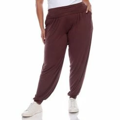 Plus Size White Mark Harem Pants Brown -White Mark Sales unnamed file 899