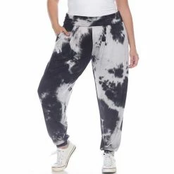 Plus Size White Mark Tie-Dye Harem Pants Red -White Mark Sales unnamed file 915