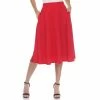 Women's White Mark Midi Skirt Olive -White Mark Sales unnamed file 98