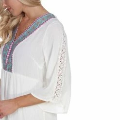 Women's White Mark Gabrielle Embroidered Dress Navy -White Mark Sales unnamed file 992