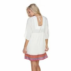 Women's White Mark Gabrielle Embroidered Dress Navy -White Mark Sales unnamed file 993